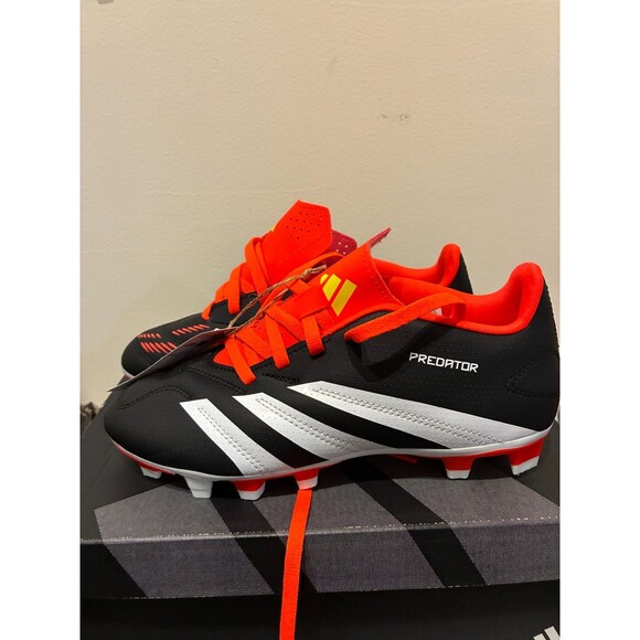 NEW Adidas Predator Club FxG Black & Orange Soccer Cleats - Youth 4 - Picture 3 of 10